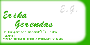 erika gerendas business card